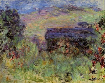  rosas Pintura Art%C3%ADstica - La casa vista a través de las rosas Claude Monet